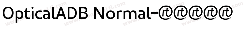 OpticalADB Normal字体转换